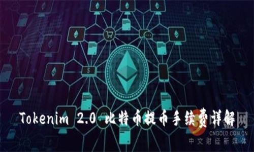 Tokenim 2.0 比特币提币手续费详解